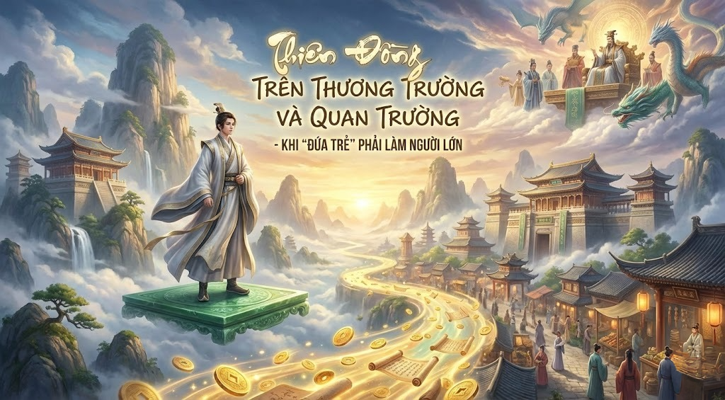 THIÊN ĐỒNG TRÊN THƯƠNG TRƯỜNG VÀ QUAN TRƯỜNG - KHI "ĐỨA TRẺ" PHẢI LÀM NGƯỜI LỚN (phần 2)