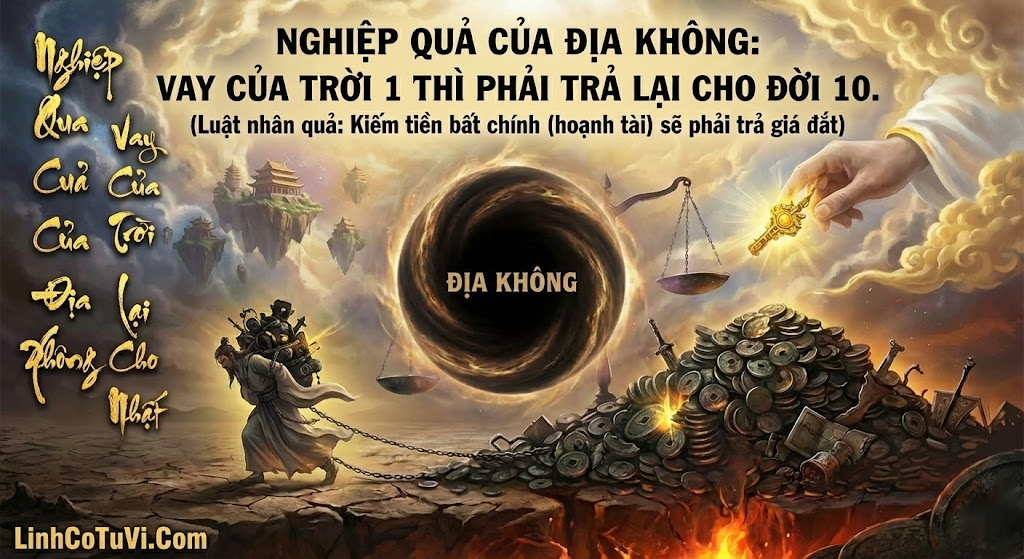 NGHIỆP QUẢ ĐỊA KHÔNG: VAY CỦA TRỜI 1 THÌ PHẢI TRẢ LẠI CHO ĐỜI 10