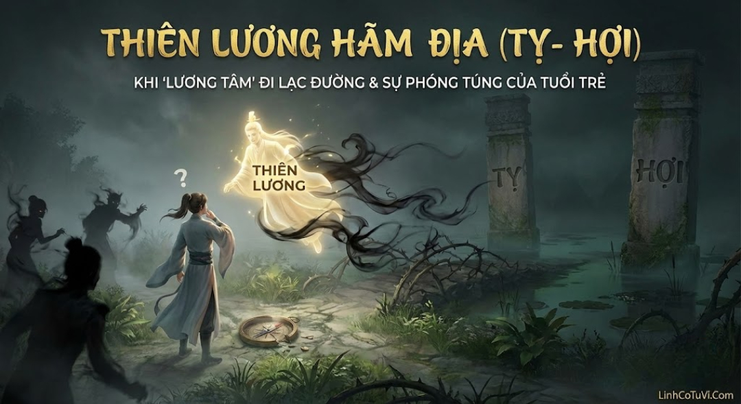 THIÊN LƯƠNG HÃM ĐỊA (TỴ - HỢI): KHI "LƯƠNG TÂM" ĐI LẠC ĐƯỜNG & SỰ PHÓNG TÚNG CỦA TUỔI TRẺ