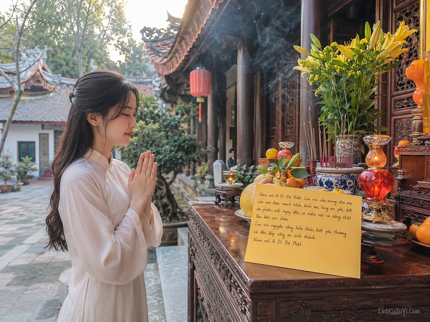 Cầu bình an cho cha mẹ nên viết thế nào cho ấm lòng